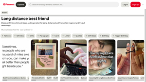 Pinterest - Long Distance Friendship Ideas