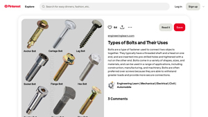 Pinterest - Fasteners