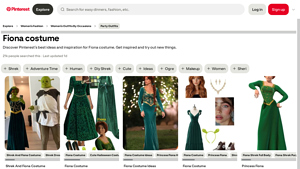 Pinterest - Fiona Costume Ideas