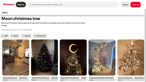 Pinterest - Moon Theme Christmas Tree Decorations