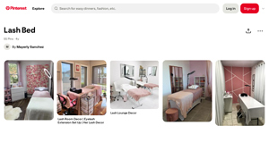 Pinterest - Lash Bed & Flower Wall Beauty Salon