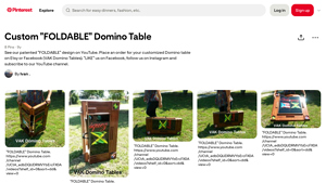 VAK Domino Tables - Custom Foldable Domino Table