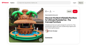 Pinterest - Inflatable Pool Bars