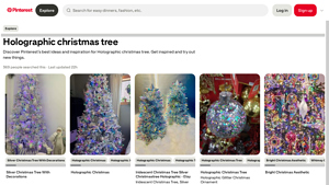 Pinterest - Holographic Christmas Tree