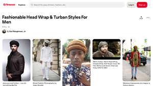 Pinterest - Men's Head Wraps & Accessories