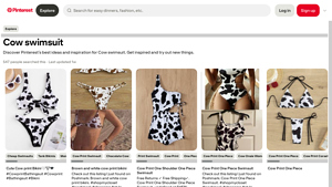 Pinterest - Cow Print Swimwear Collection