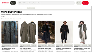 Pinterest - Unique Leather Duster Coats