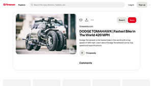 Pinterest - Dodge Tomahawk