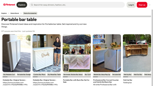 Portable Bar Table - Foldable & Mobile Design