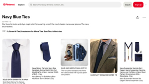 Pinterest - Navy Blue Ties Collection