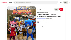 Pinterest - Sonic Costume Collection