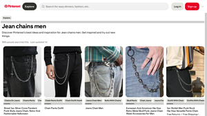 Pinterest - Trendy Chain Accessories for Jeans