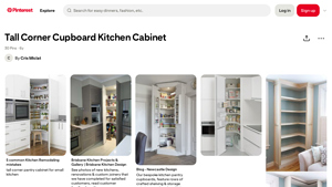Pinterest - Tall Corner Cupboard Kitchen Cabinet