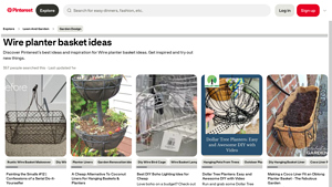 Pinterest - Wire Planter Baskets