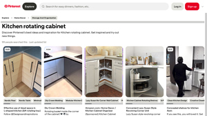 Pinterest - Lazy Susan Corner Units