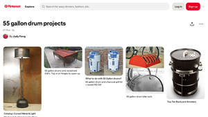 Pinterest - 55 Gallon Drum DIY Projects
