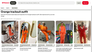 Pinterest - Orange Tracksuit Outfit
