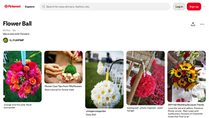 Pinterest - Flower Ball Decorations