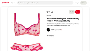 Pinterest - Valentine's Day Lingerie Ideas