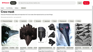 Pinterest - Unique Handmade Masks