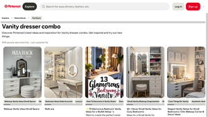 Pinterest - Vanity Dresser Combos