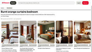 XTMYI - Terracotta Rust Sheer Curtain Panels