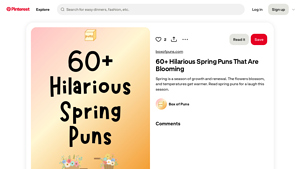 Pinterest - Spring Puns