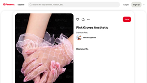 Pinterest - Bridal & Pink Gloves