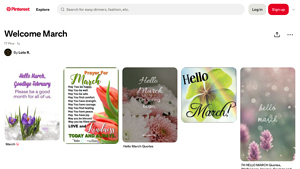 Pinterest - Welcome March Board