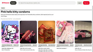 Pinterest - Pink Hello Kitty Condoms