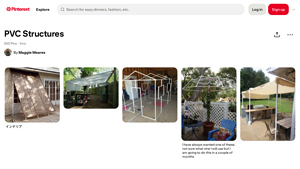 Pinterest - PVC Structures & DIY Projects