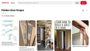 Pinterest - Hidden Door Hinges