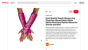 Eyret - Sparkly Sequin Fingerless Gloves