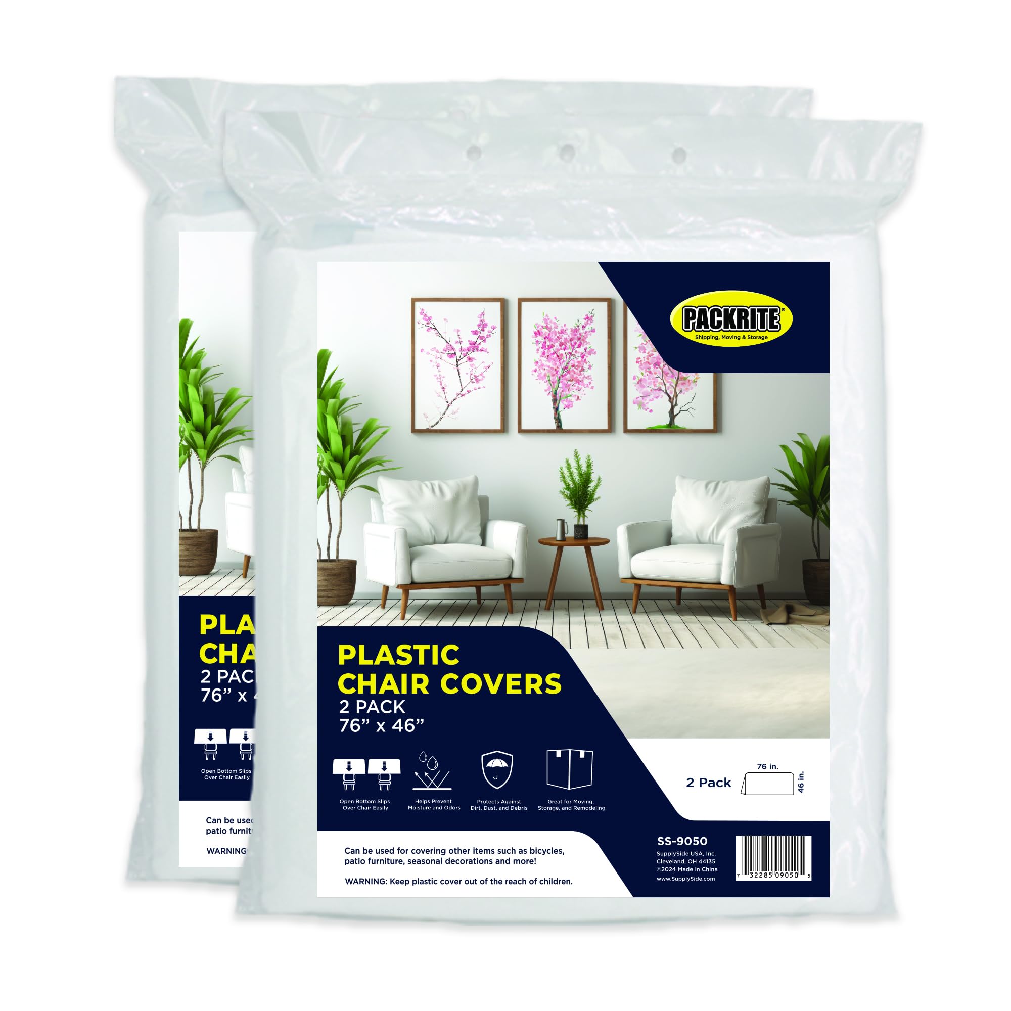 An application scenario or product detail of plastic chair covers - Image 2