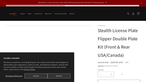 PlateVanish - Stealth License Plate Flipper Kit