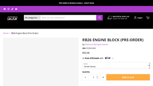 Platinum Racing Products - RB26 Engine Block