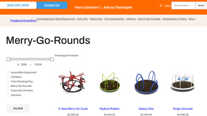 Playground Expedition - Merry-Go-Rounds for Sale