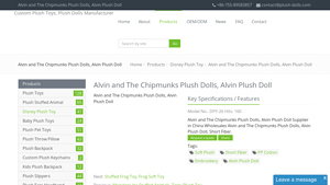 Alvin and The Chipmunks - Plush Doll
