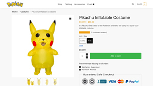 PokemonStore - Pikachu Inflatable Costume