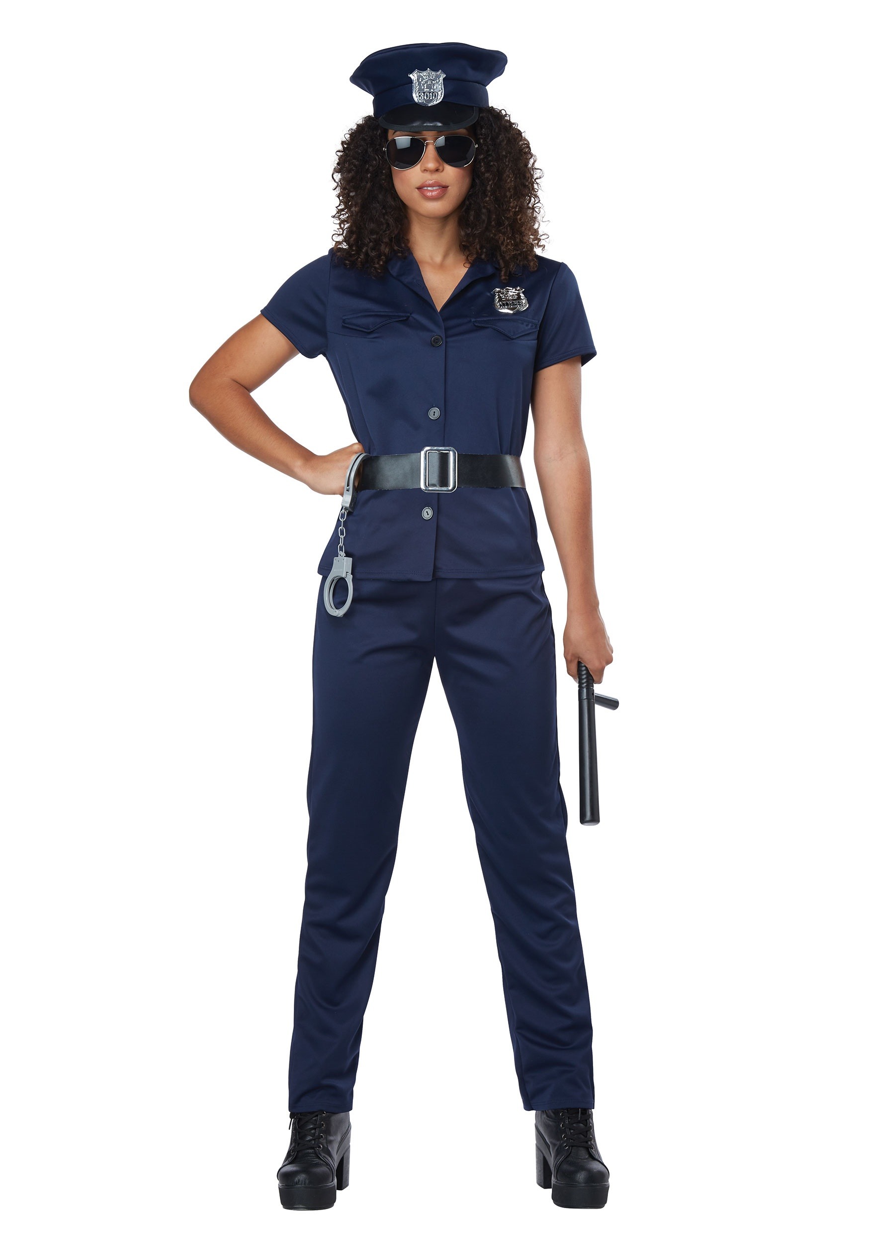 An application scenario or product detail of police officer halloween costume womens - Image 1