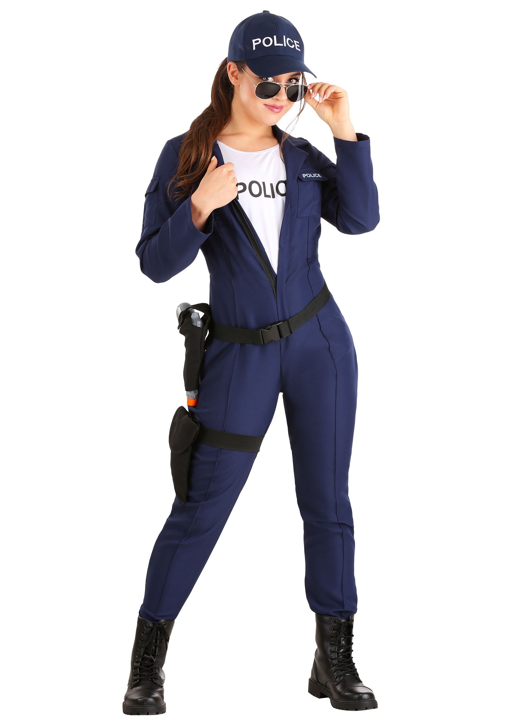 An application scenario or product detail of police officer halloween costume womens - Image 5