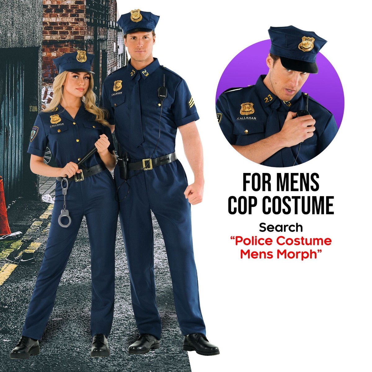 An application scenario or product detail of police officer halloween costume womens - Image 15