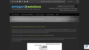 Polygon Solutions - Blind Hole Broaching