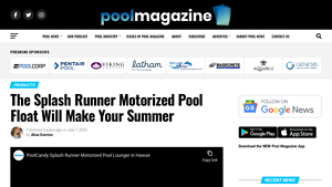 Pool Magazine - Splash Runner Motorized Pool Float