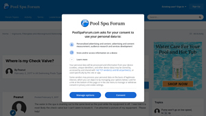 Pool Spa Forum - Check Valve Solutions