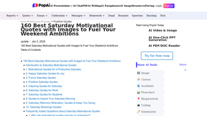 Popai - Saturday Motivational Quotes