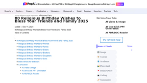 PopAI - Religious Birthday Wishes