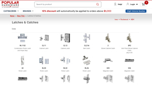Popular Hardware - Latches & Catches