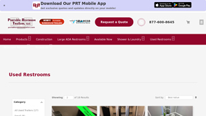 Portable Restroom Trailers - Pre-Owned Selection