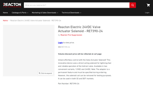 Reacton - Electric 24VDC Valve Actuator Solenoid